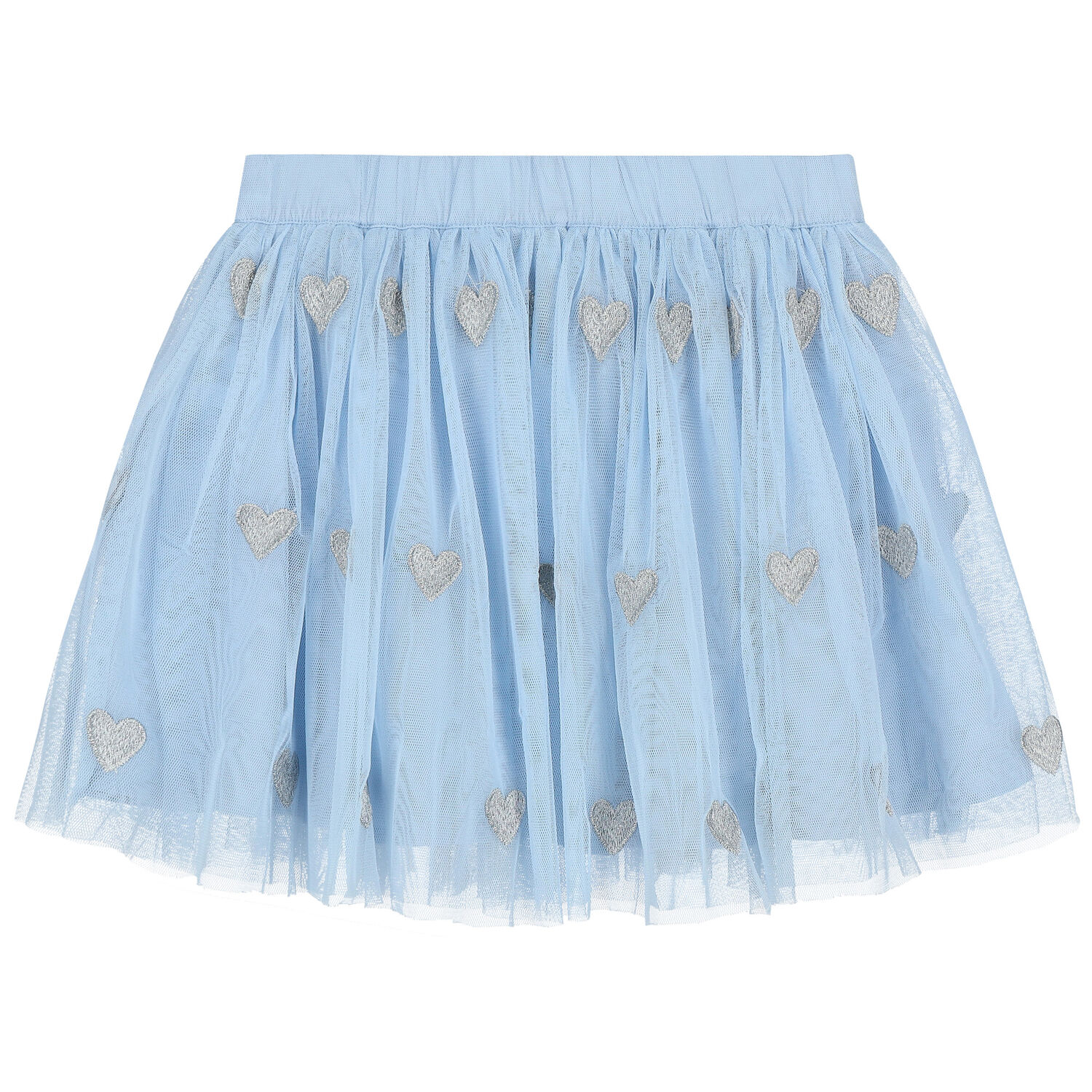 Girls Blue Star Tulle Skirt, 1, hi-res