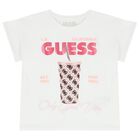 Girls White 'Only Good Vibes' T-Shirt, 1, hi-res