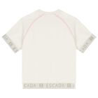 Girls Ivory Logo T-Shirt, 1, hi-res
