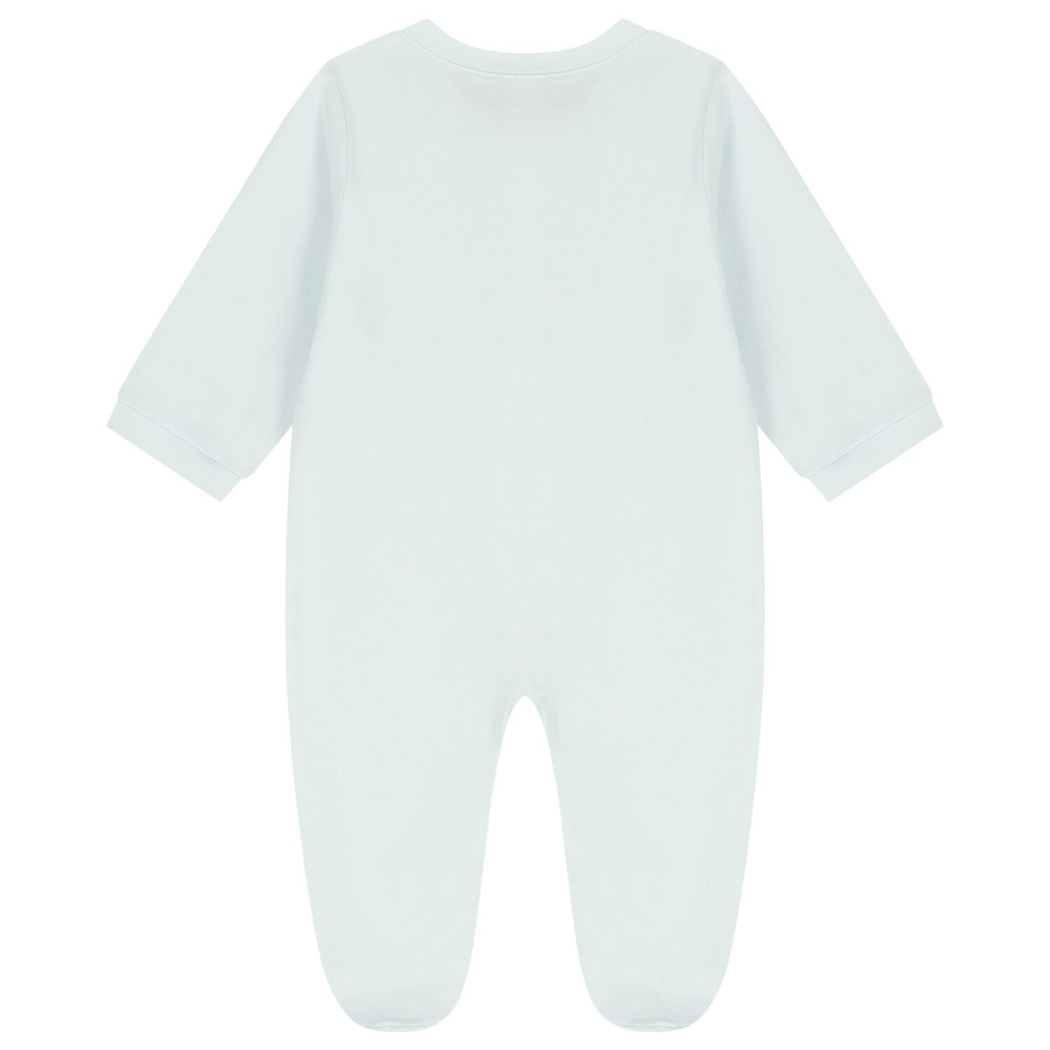Baby Boys Blue & Gold Logo Babygrow , 2, hi-res