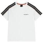 Boys White Logo T-Shirt, 2, hi-res