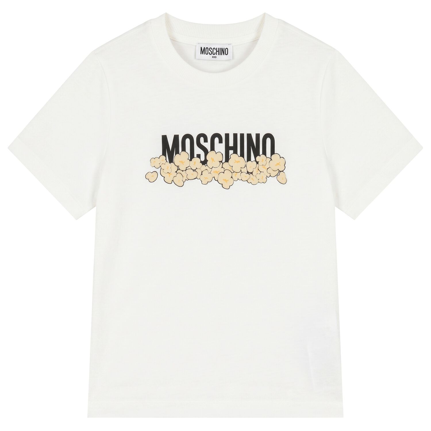 White Popcorn Logo T-Shirt, 1, hi-res