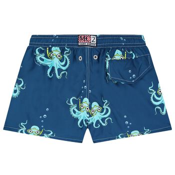 Boys Blue Octopus Swim Shorts