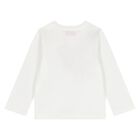 Younger Girls Ivory & Pink Orchidee T-Shirt, 1, hi-res