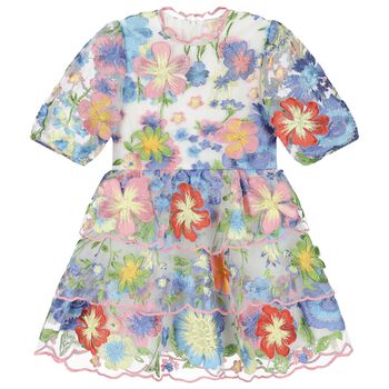 Girls Mutli-Coloured Floral Dress