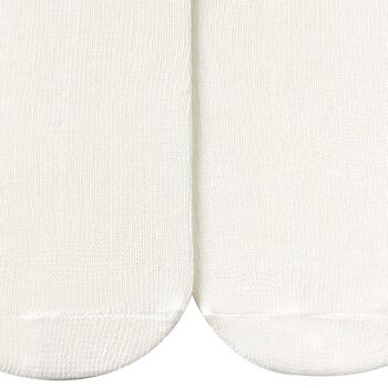 Baby Girls Ivory Ruffle Tights