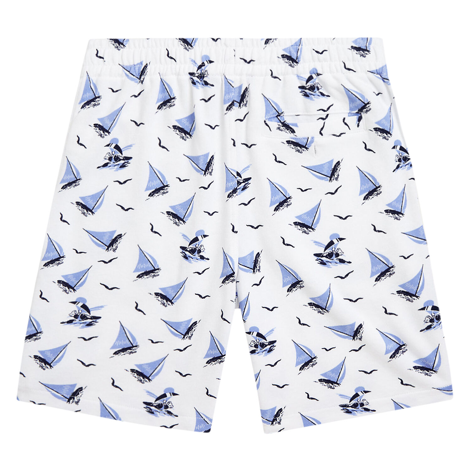 Boys White Logo Shorts, 1, hi-res