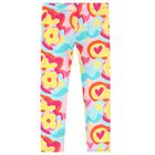 Girls Pink Floral Leggings Set, 1, hi-res
