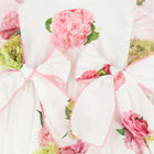 Baby Girls White & Pink Floral Shortie, 1, hi-res