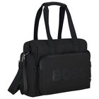 Mini Me Black Logo Baby Changing Bag ( 35cm ), 1, hi-res