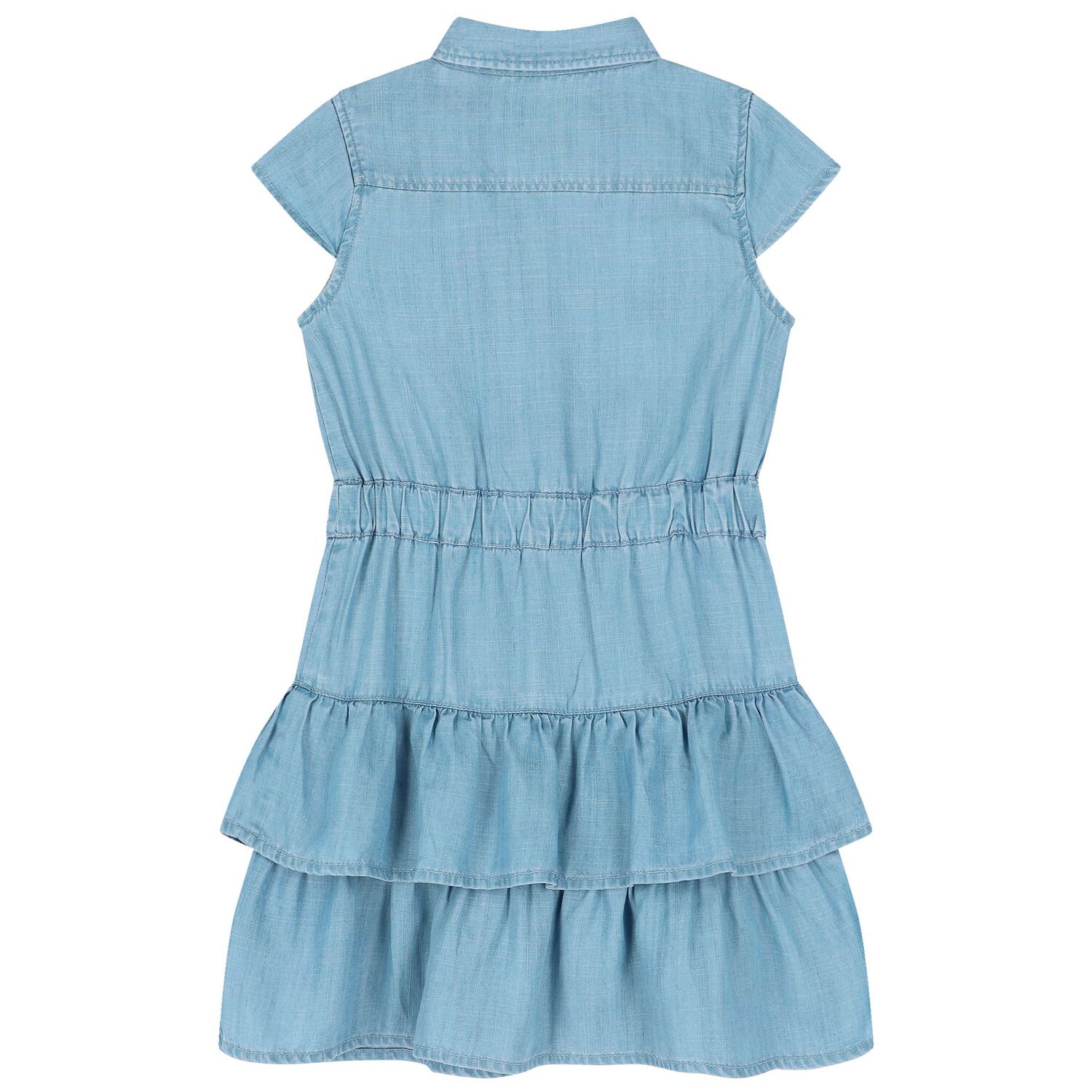 Girls Blue Denim Polo Logo Dress, 1, hi-res image number null