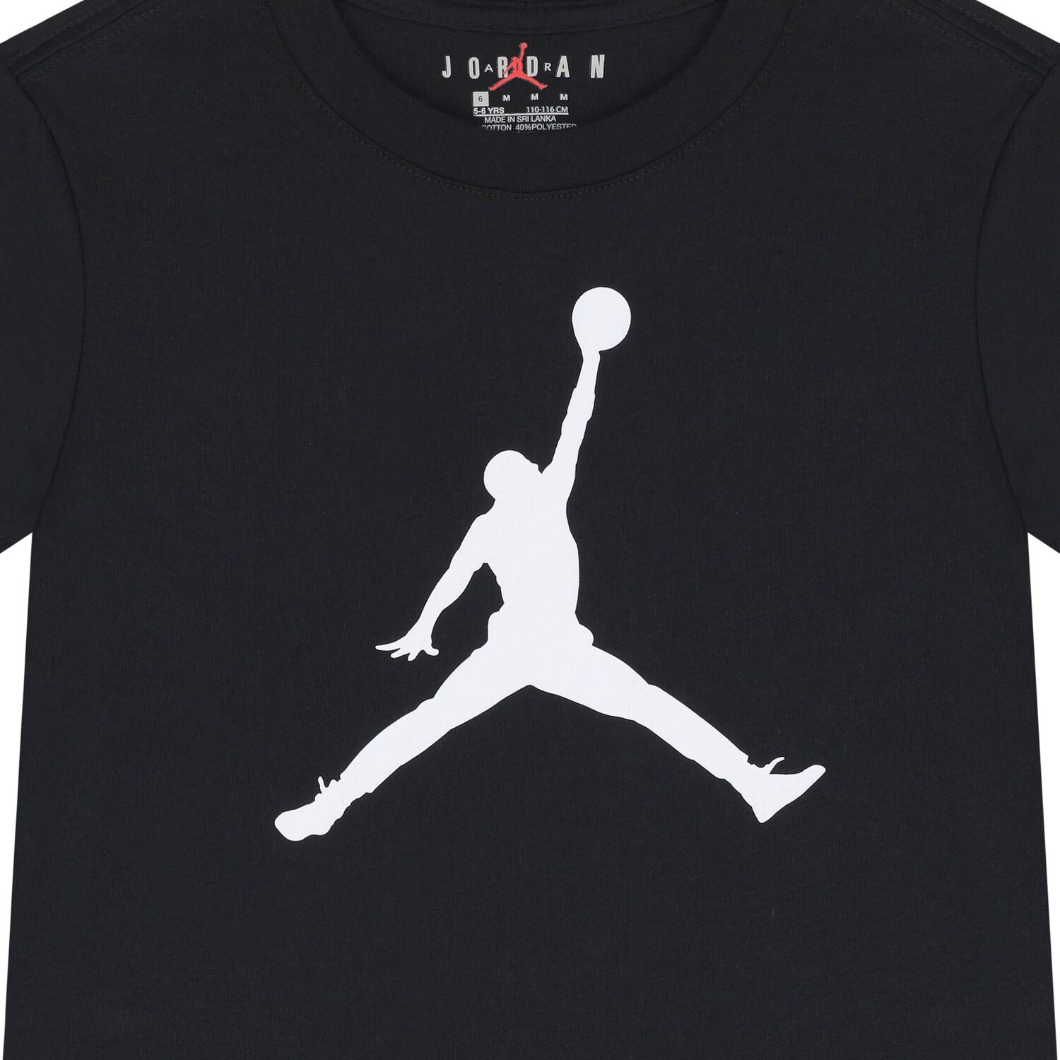 Boys Black Jordan Logo T-Shirt, 1, hi-res