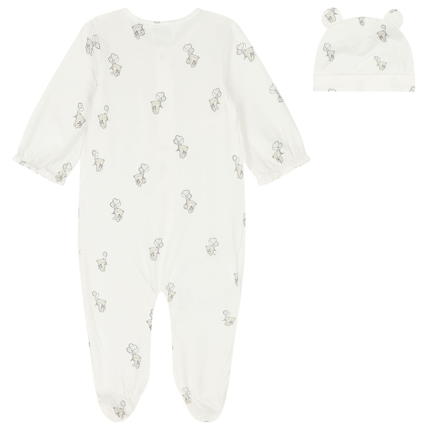 Ivory Teddy Bear Babygrow Set, 2, hi-res
