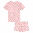 Girls Pink Star Print Pyjama Set, 1, hi-res