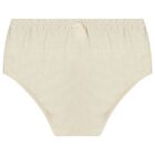 Baby Girls White & Beige Dress Set, 1, hi-res