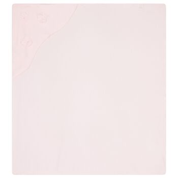 Baby Girls Pink Floral Blanket Set