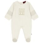 Ivory Logo Babygrow, 1, hi-res