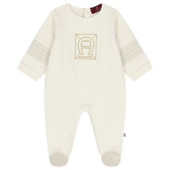 Ivory Logo Babygrow