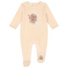 Beige Festive Gingerbread Babygrow, 1, hi-res