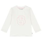 Baby Girls Pink & White Tracksuit Set, 1, hi-res