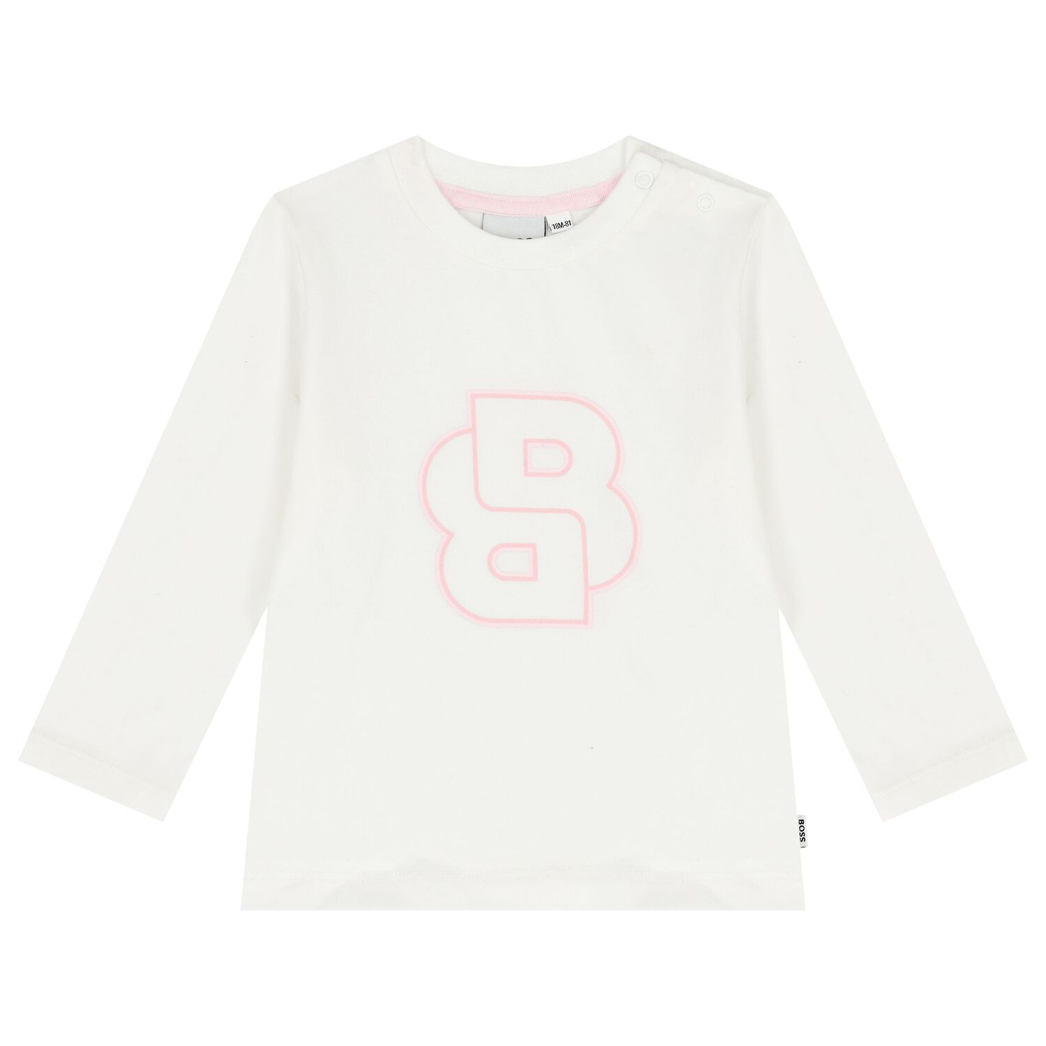 Baby Girls Pink & White Tracksuit Set, 1, hi-res