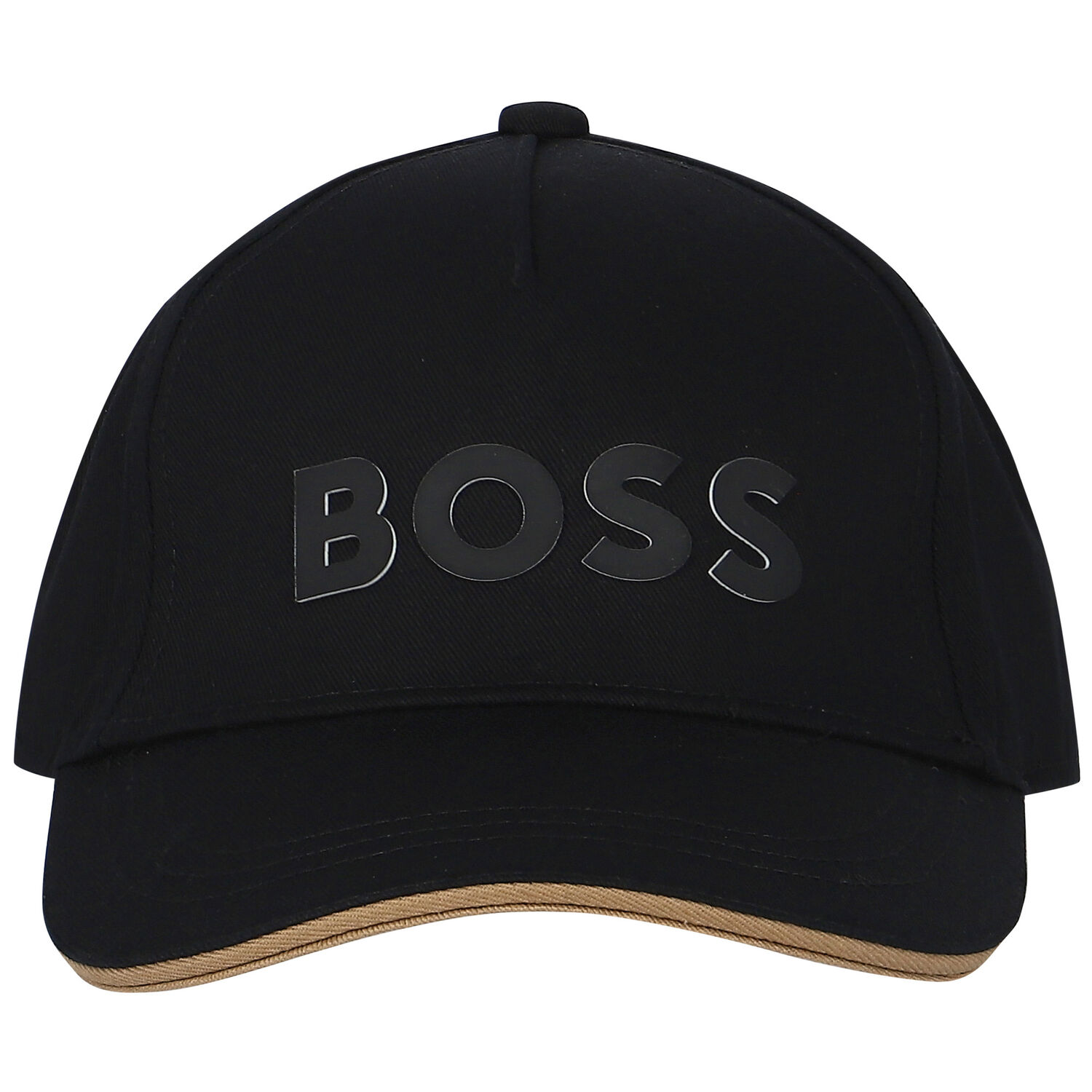 Boys Black Logo Cap, 2, hi-res