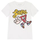 Boys White Logo T-Shirt, 1, hi-res