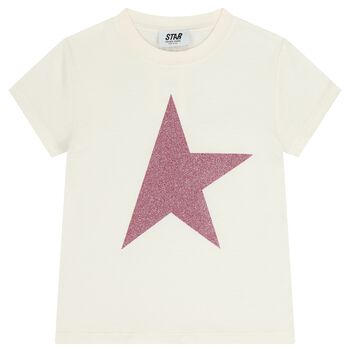 Girls Ivory Star T-Shirt