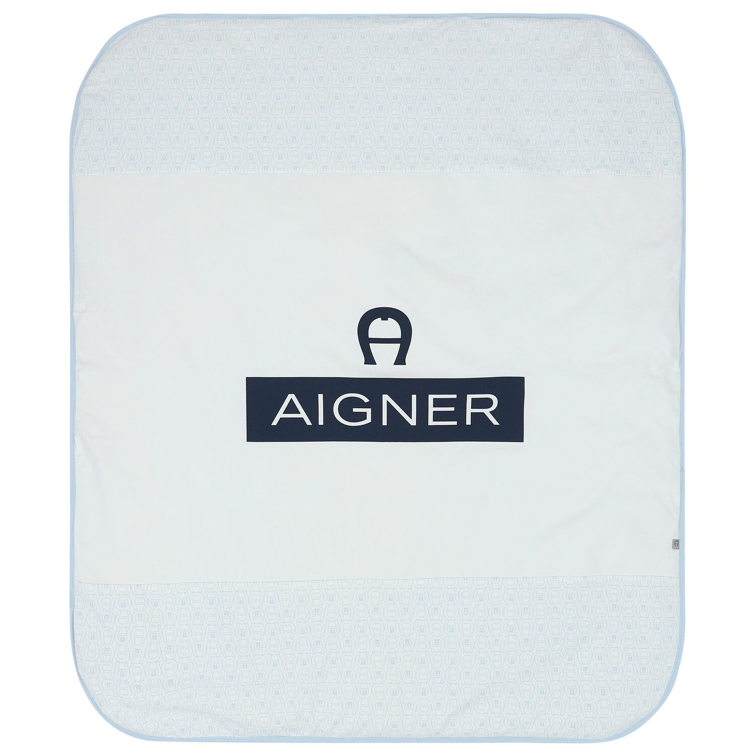 Baby Boys White & Blue Logo Blanket, 3, hi-res image number null