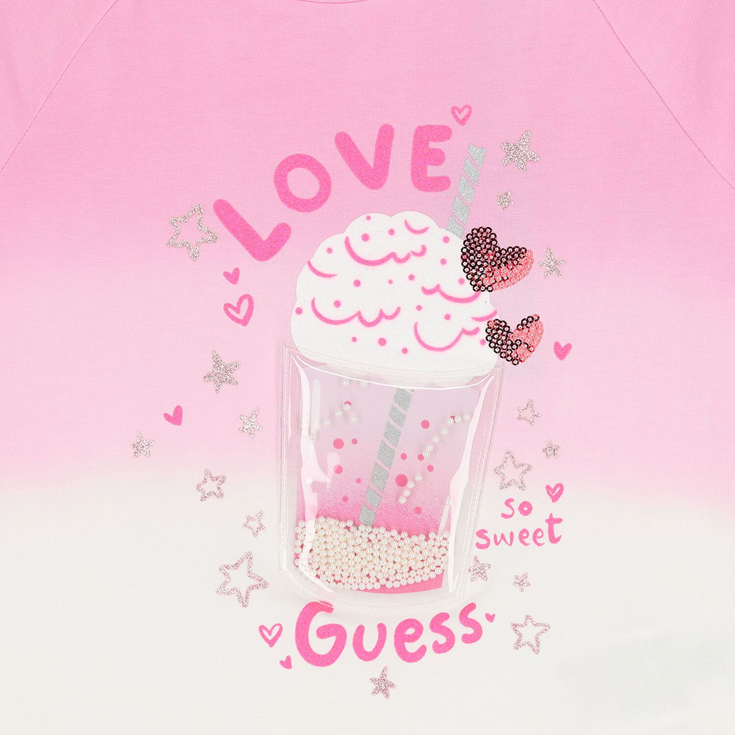 Girls Pink Milkshake T-Shirt, 1, hi-res