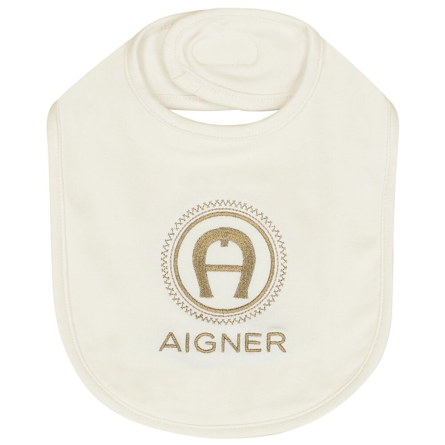 Ivory & Gold Logo Babygrow Set, 1, hi-res