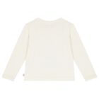 Girls Ivory Christmas Tree Long Sleeve Top, 1, hi-res