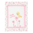 Baby Girls White & Pink Tweety Bird Blanket, 1, hi-res