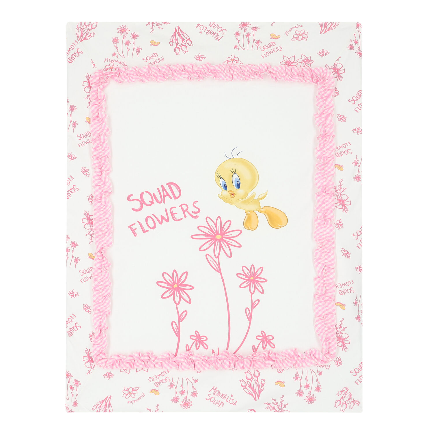 Baby Girls White & Pink Tweety Bird Blanket, 1, hi-res