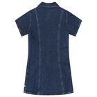 Girls Blue Denim Dress, 1, hi-res