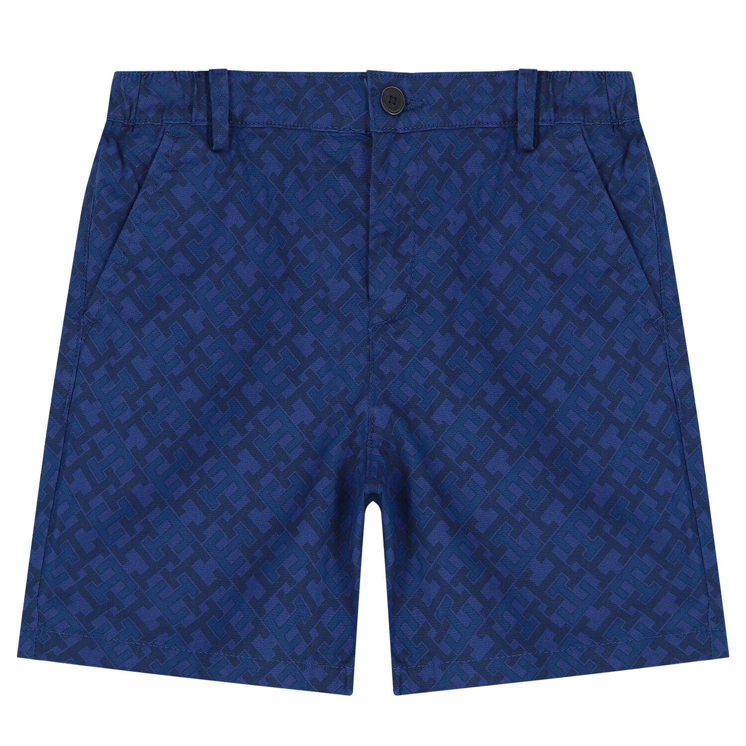 Boys Navy Blue Logo Shorts, 1, hi-res image number null