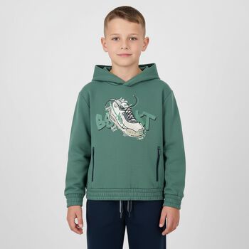 Boys Green & Navy Blue Tracksuit