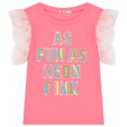 Girls Pink Tulle T-Shirt, 1, hi-res