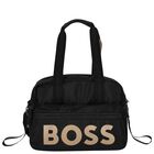 Black Logo Baby Changing Bag, 1, hi-res