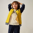 Boys Yellow, Navy Blue & White 3 Piece Tracksuit, 1, hi-res
