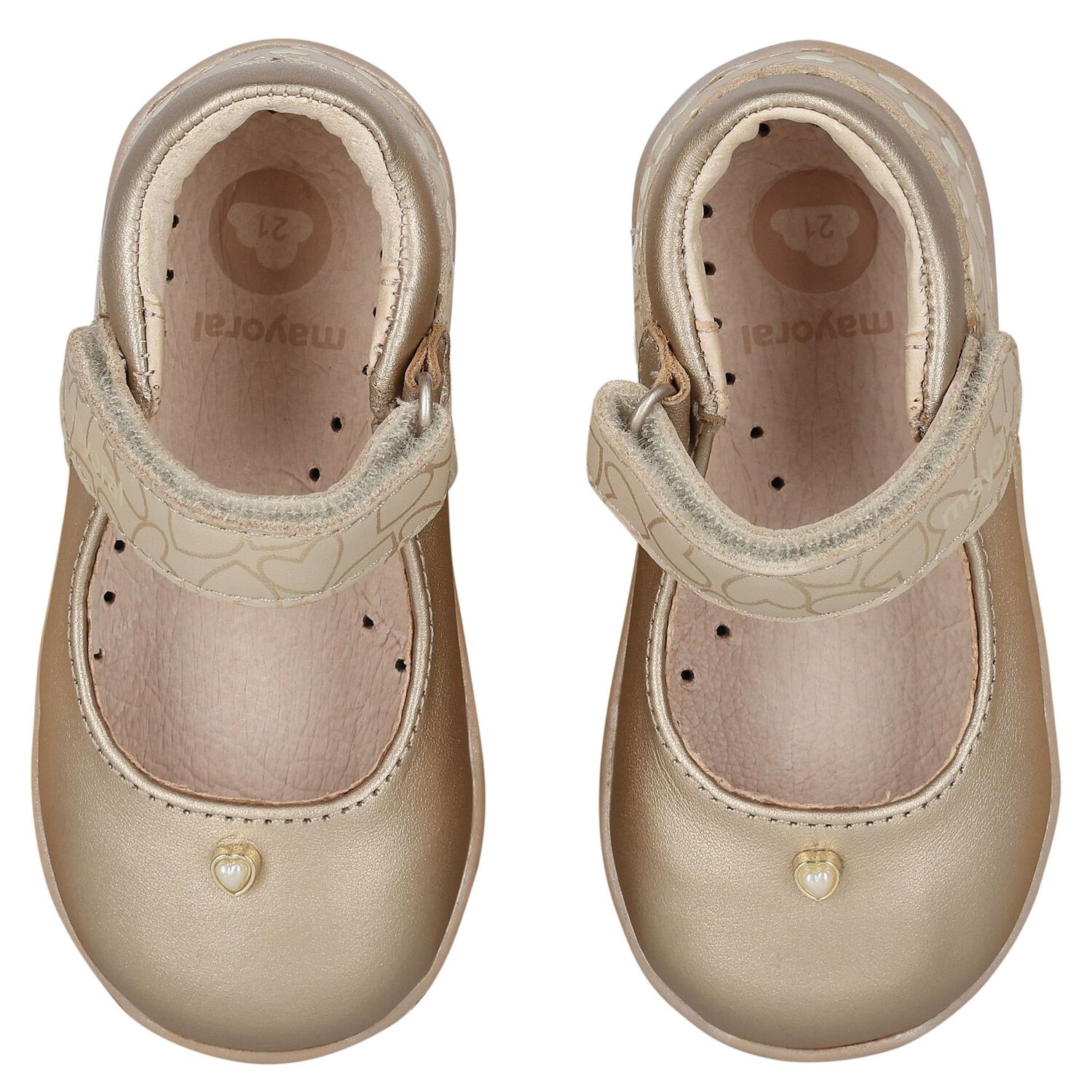 Younger Girls Gold Shoes, 2, hi-res image number null