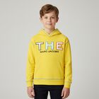 Boys Yellow Logo Hooded Top, 1, hi-res