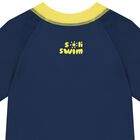 Boys Navy Blue & Yellow Rash Vest, 1, hi-res