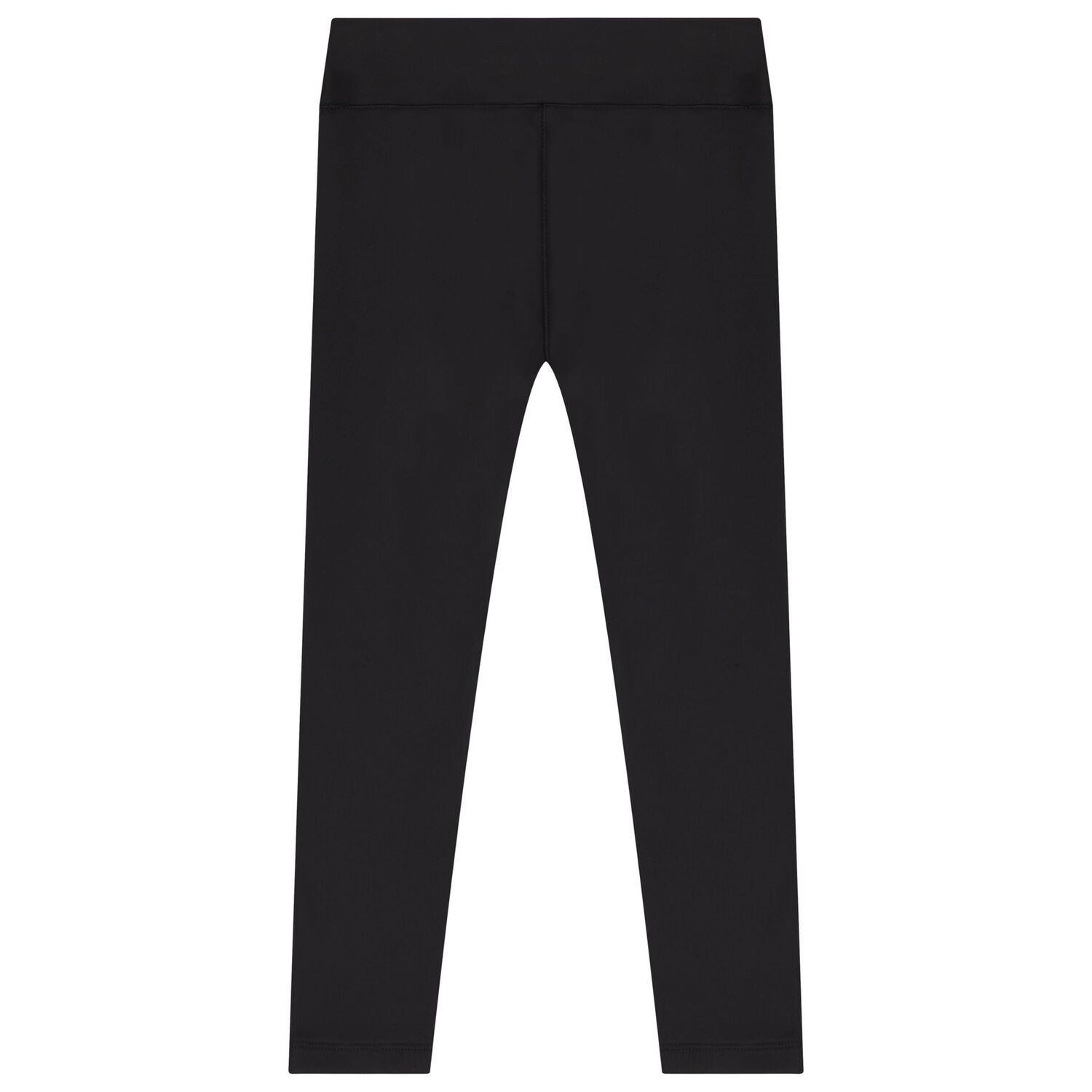 Girls Black Logo Softskin Leggings, 2, hi-res image number null