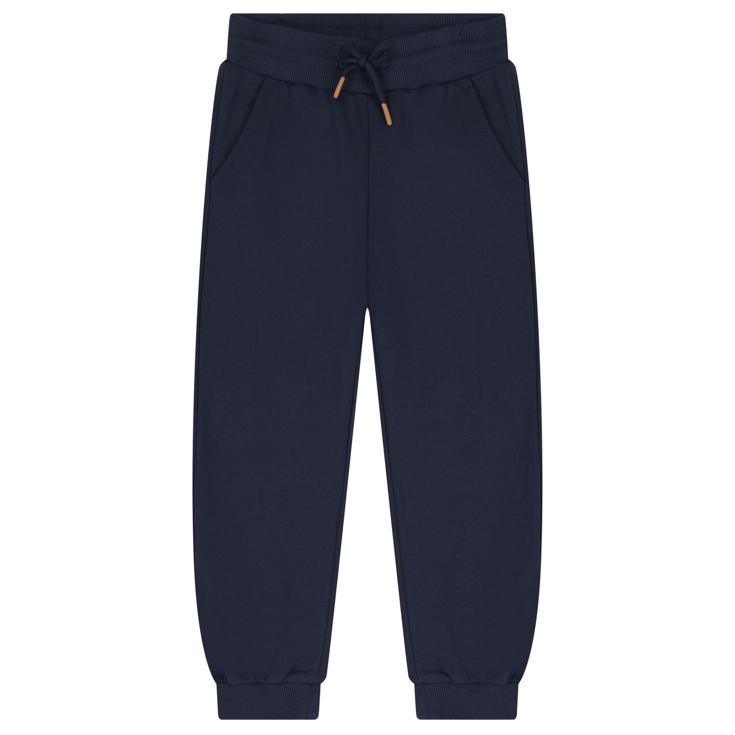 Boys Ivory, Beige & Navy Blue Tracksuit, 1, hi-res