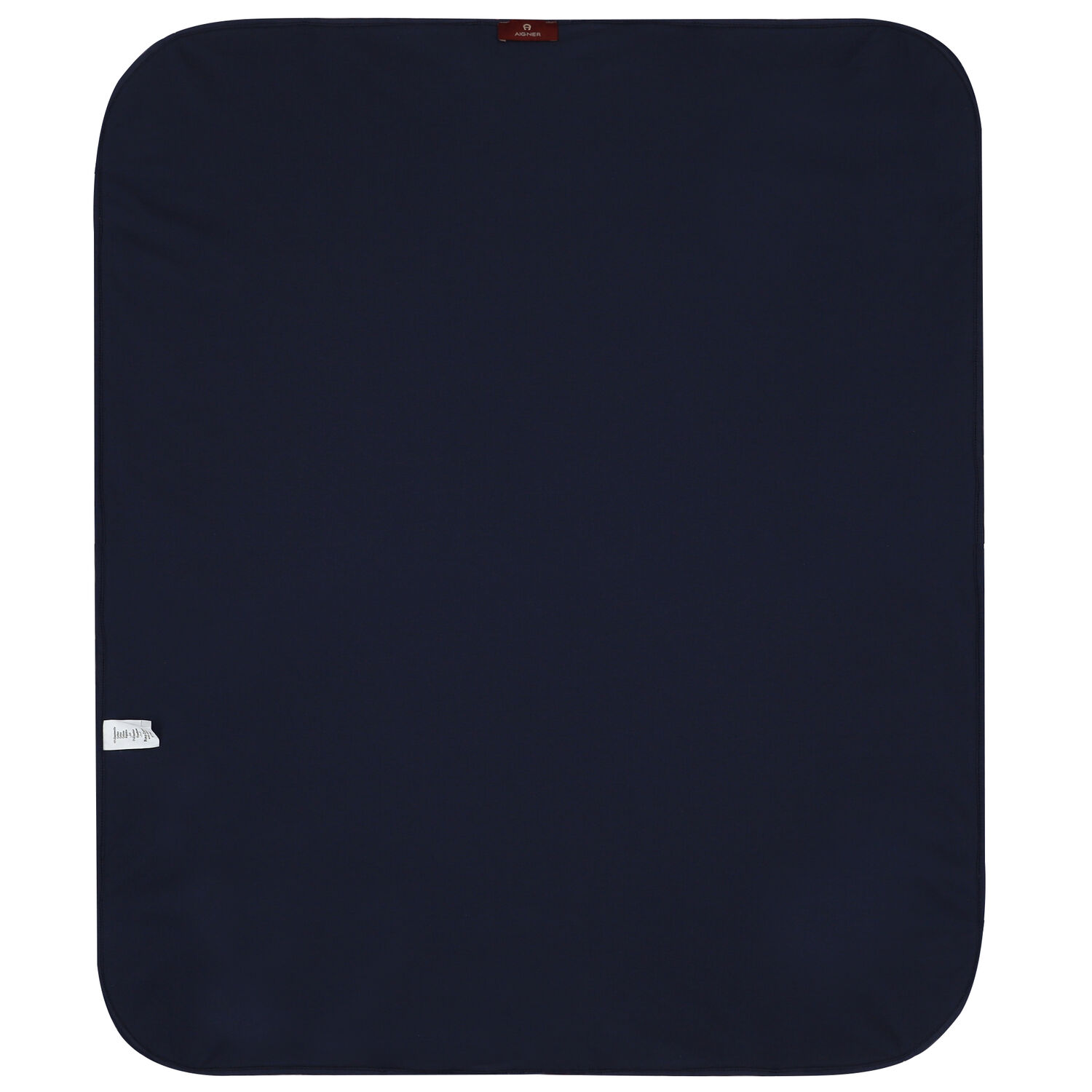 Baby Boys Navy Blue & White Pima Cotton Logo Blanket, 1, hi-res