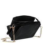 Girls Black Logo Handbag, 5, hi-res