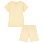 Girls Yellow Disney Minnie Mouse & Daisy Shorts Set, 1, hi-res