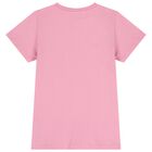 Girls Pink Logo T-Shirt Dress , 1, hi-res