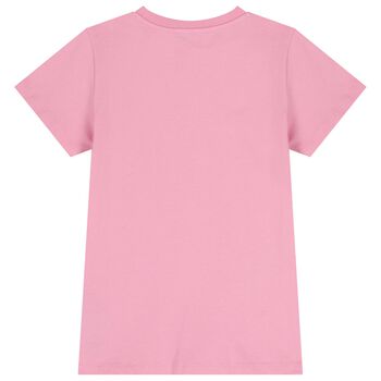 Girls Pink Logo T-Shirt Dress 